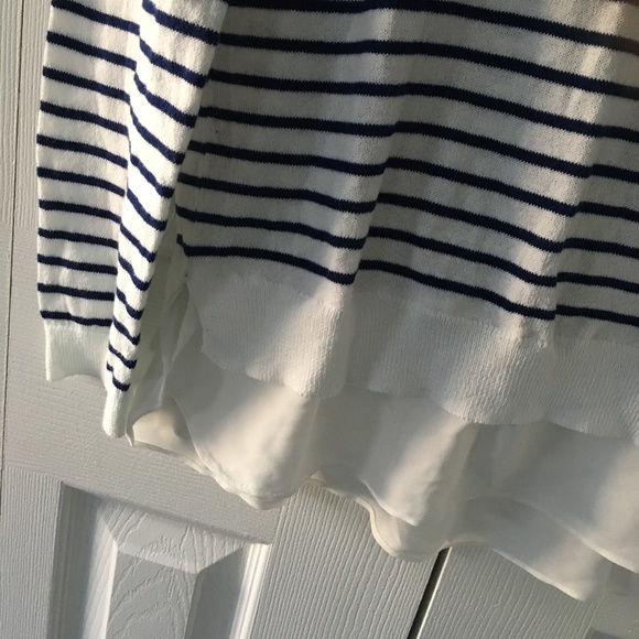 womens striped POLO sweater - Picture 2 of 6